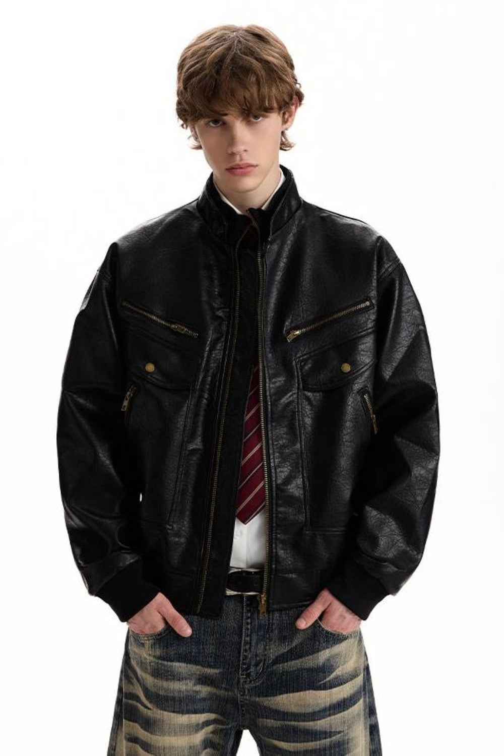 Vintage Moto Leather Jacket