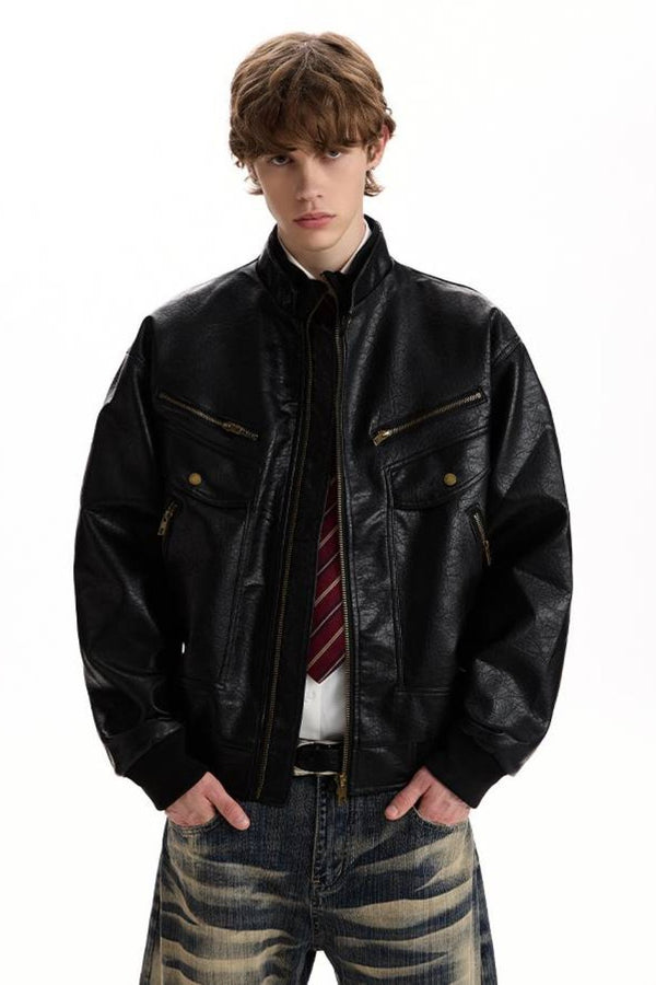 Vintage Moto Leather Jacket