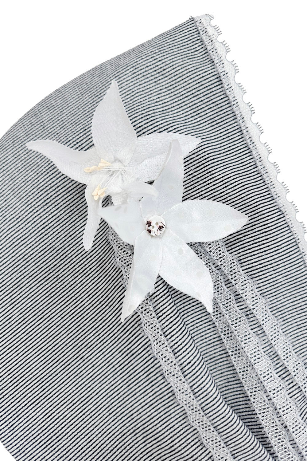 Floral Ribbon Lace Headscarf