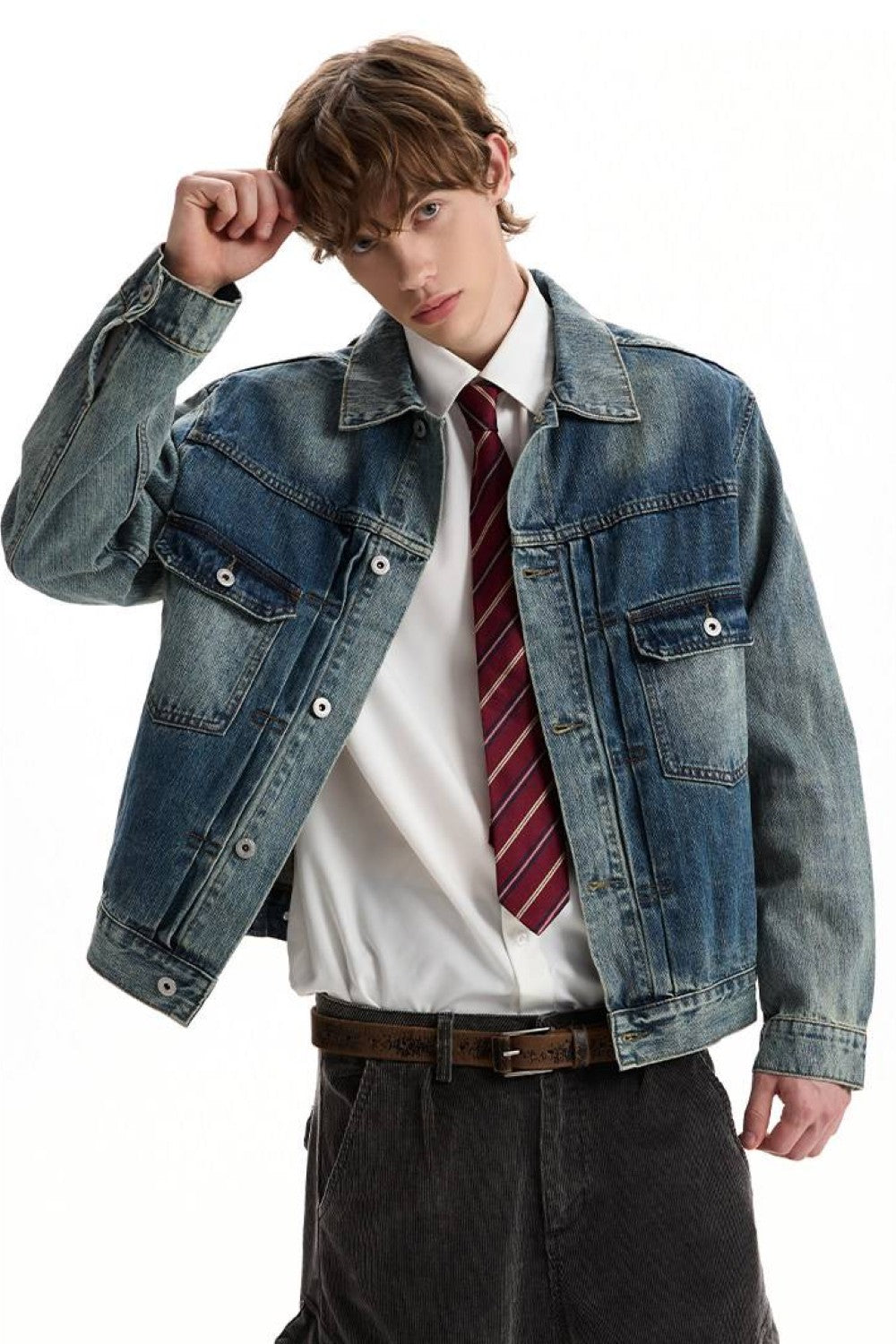 Retro Washed Denim Jacket