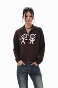 Retro Figure Knit Jacket
