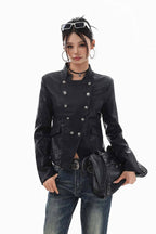 Obsidian Edge Leather Jacket