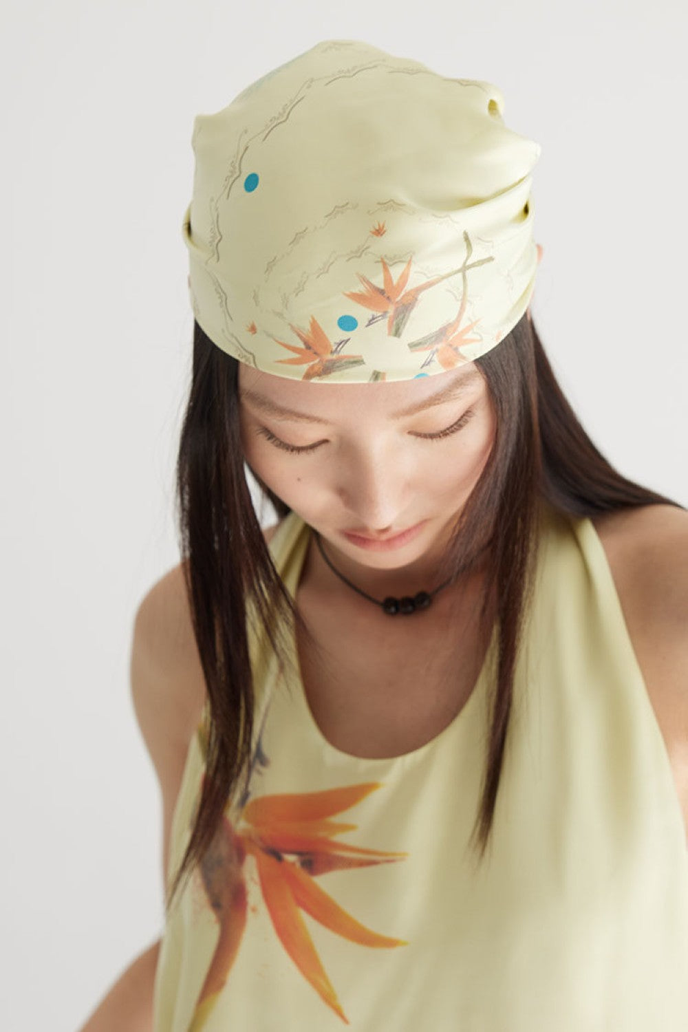 Elara Floral Print Headscarf