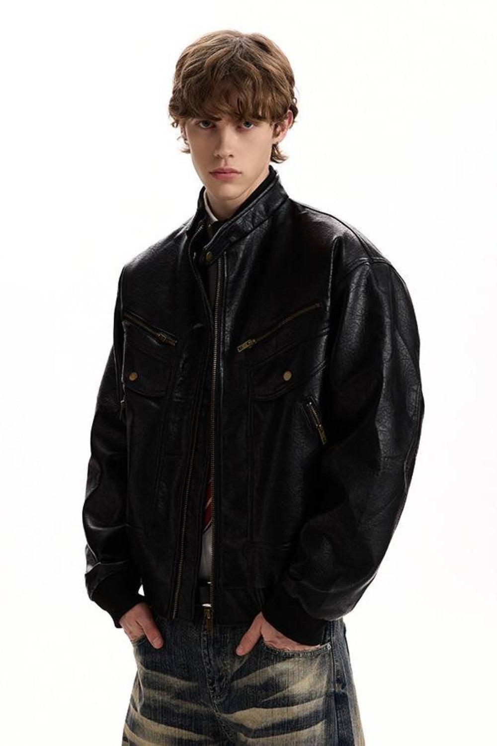 Vintage Moto Leather Jacket