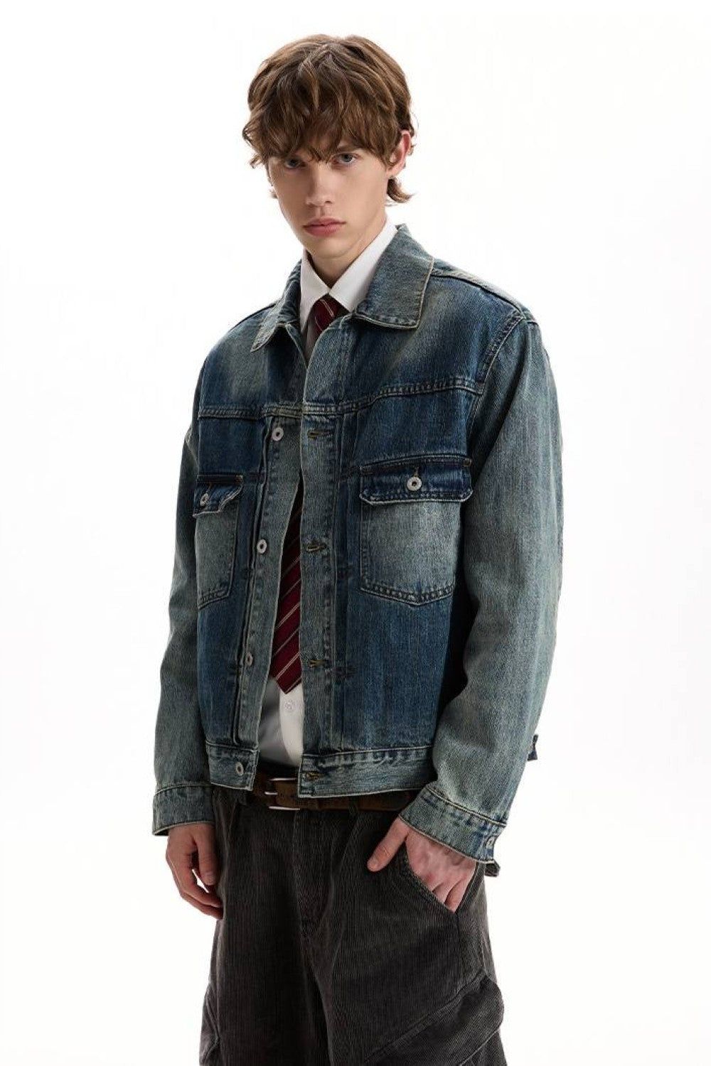 Retro Washed Denim Jacket