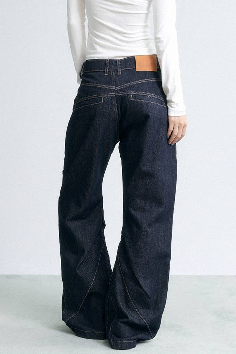 Fractured Line Straight Jeans