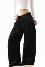 Paris Button Wide Jeans