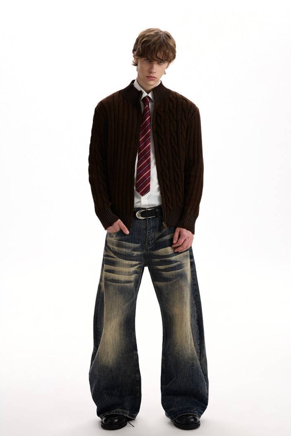 Leon Cable Knit Jacket