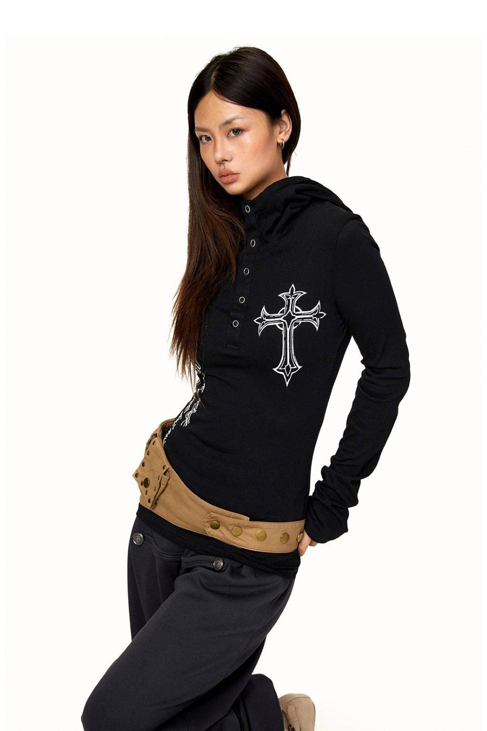 Kendall Gothic Cross Longsleeve
