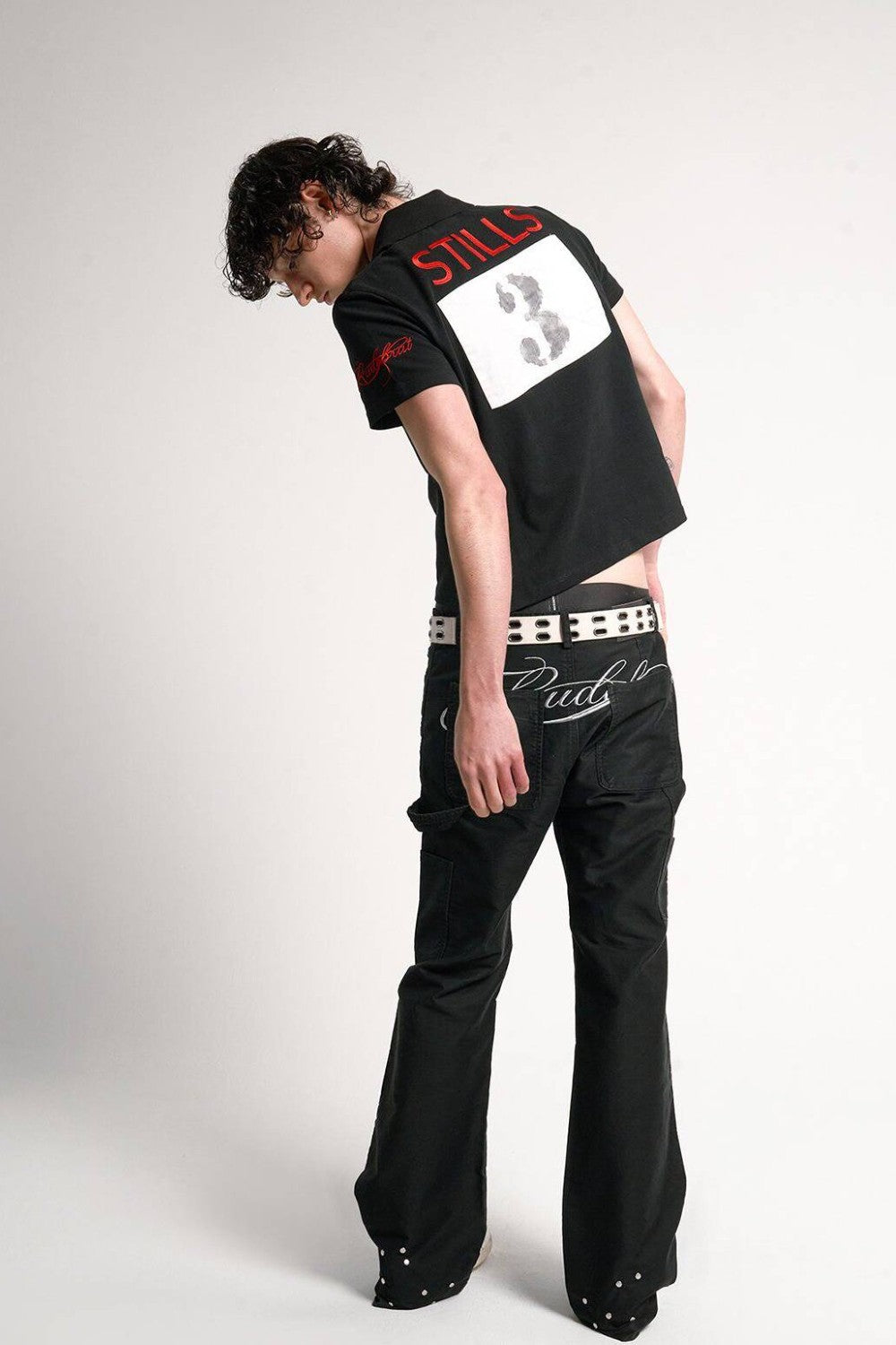 Embroidered Dragon Patch Polo