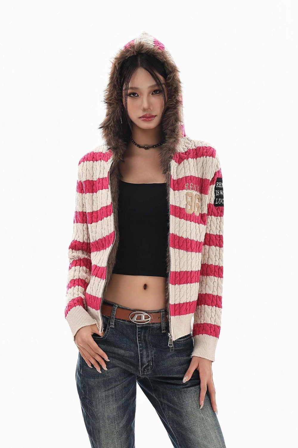 Frostline Striped Knit Sweater