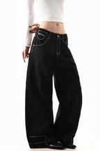 Paris Button Wide Jeans
