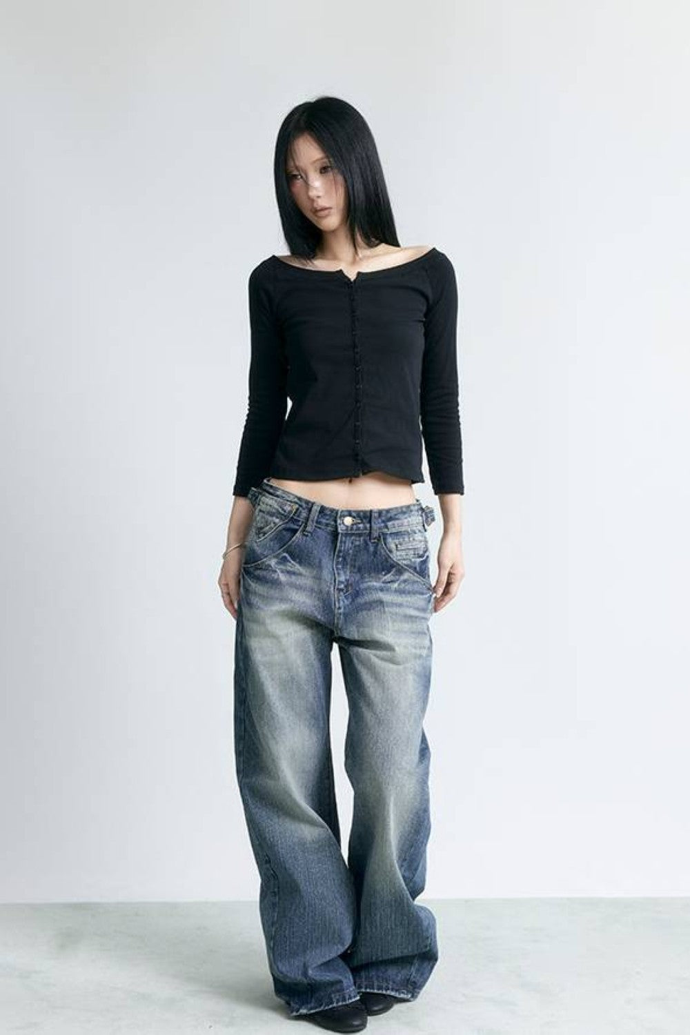 Vintage Drift Wide-Leg Jeans