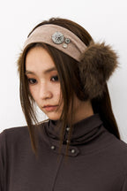 Clara Vintage Button Earmuffs