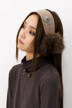 Clara Vintage Button Earmuffs