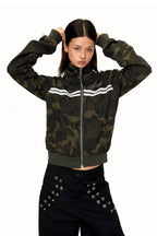 Kiara Cropped Camo Jacket