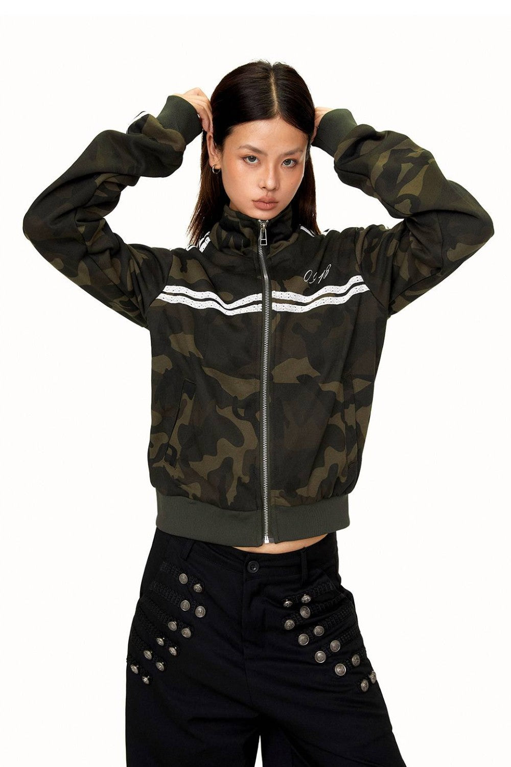 Kiara Cropped Camo Jacket