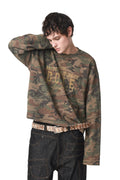 Camo Waffle Knit Long Sleeve