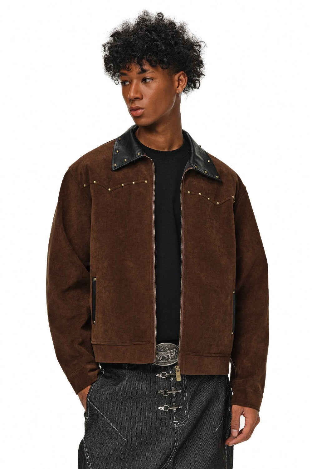 Western Studded Suede Jacket