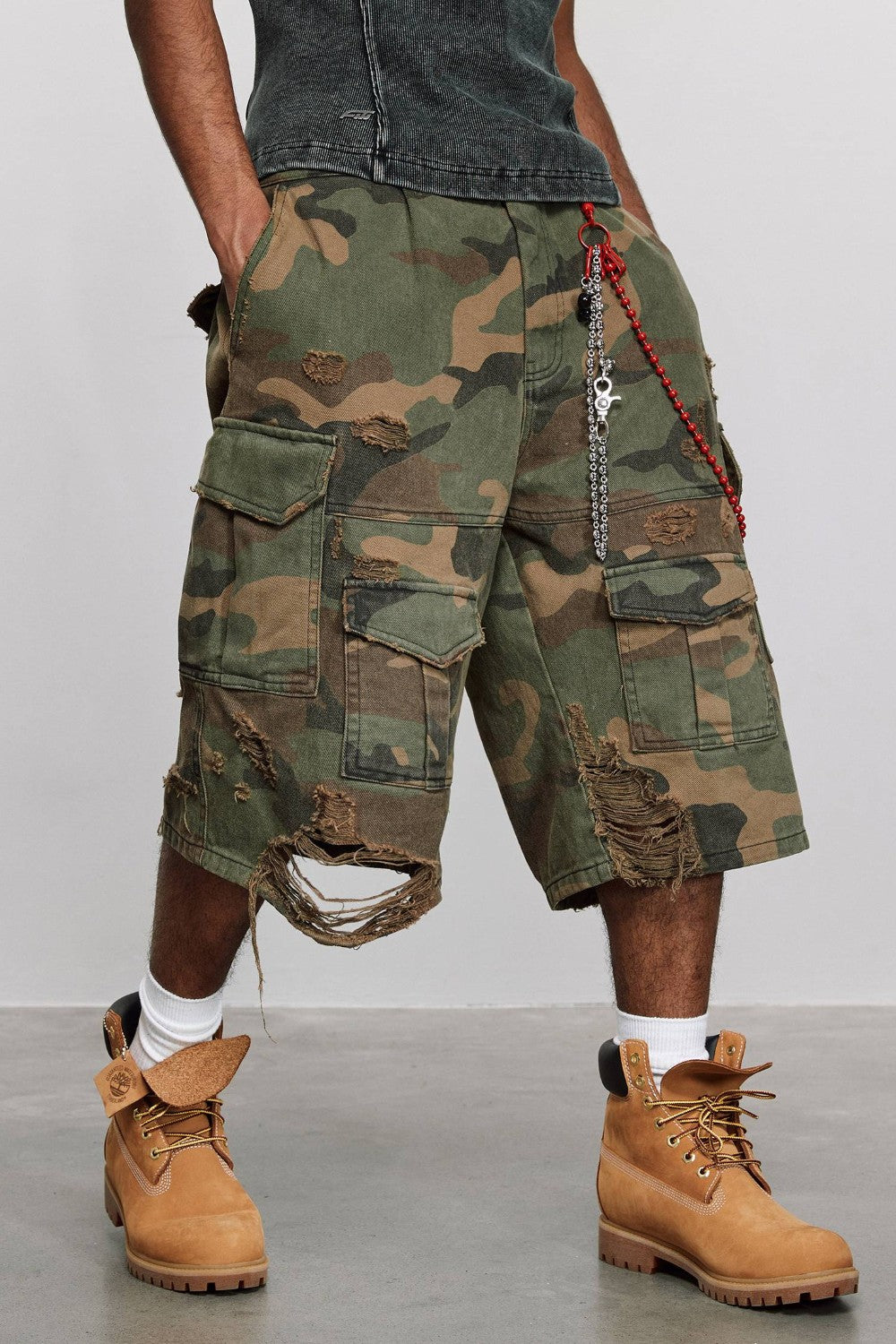 Jace Camo Cargo Jorts