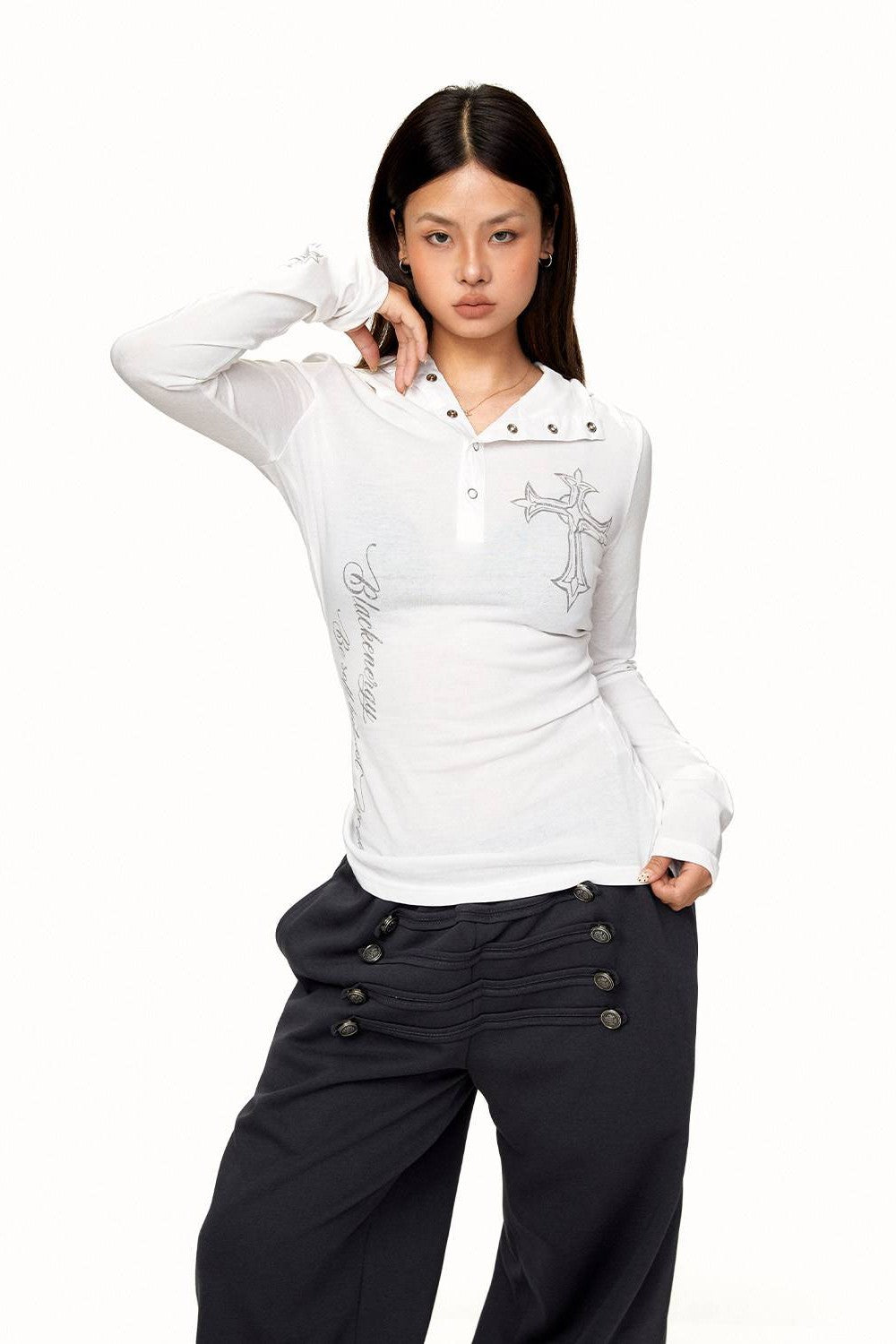 Kendall Gothic Cross Longsleeve