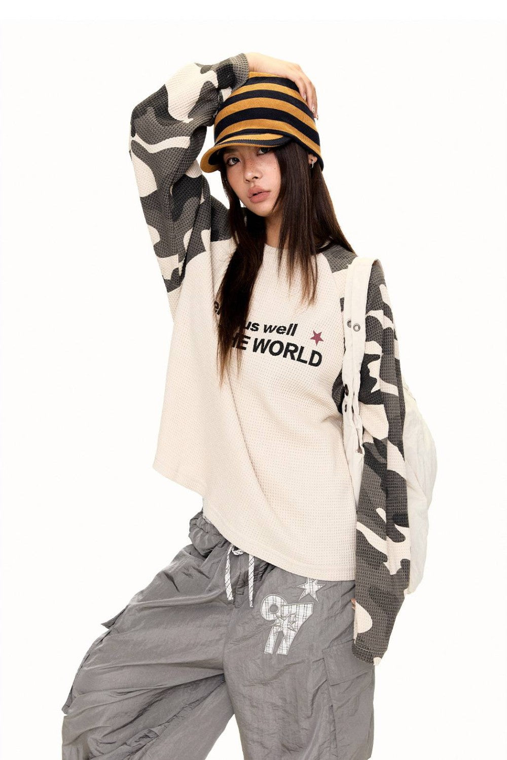 Camo Raglan Longsleeve Shirt