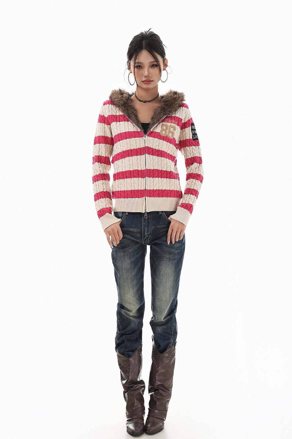 Frostline Striped Knit Sweater