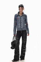 Blue Static Utility Jacket