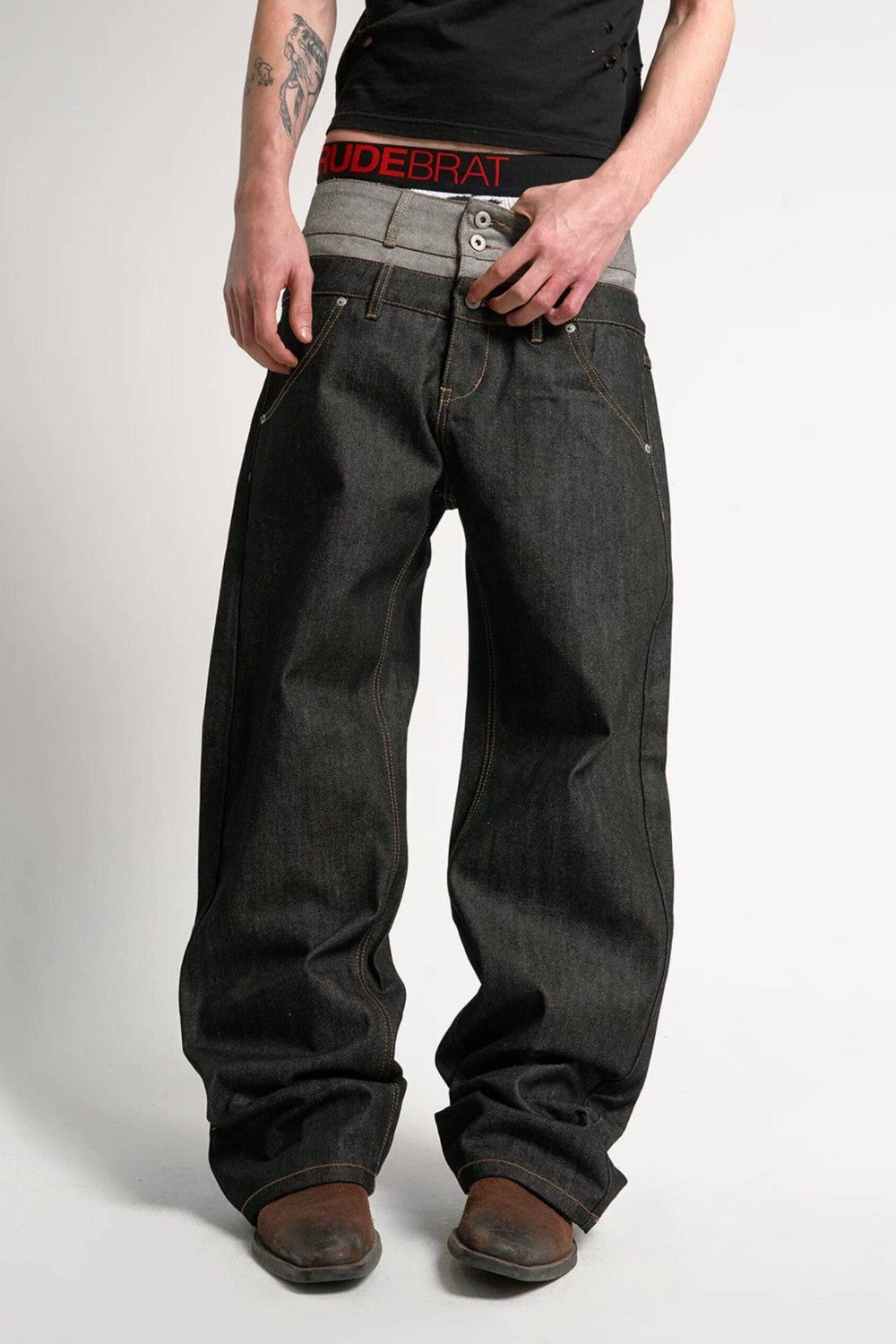 Double Waistband Axis Jeans