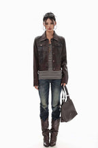 Archive Utility Leather Jacket