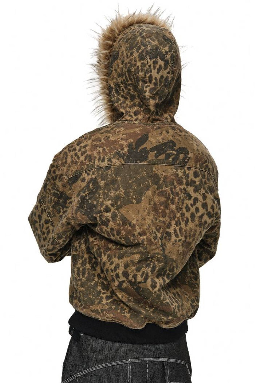 Leopard Camo Puffer Jacket