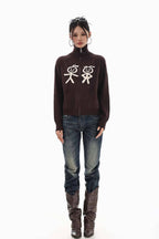 Retro Figure Knit Jacket