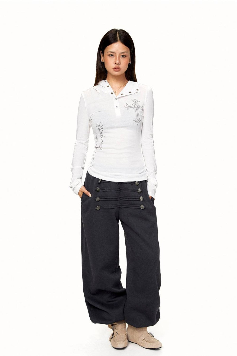 Kendall Gothic Cross Longsleeve