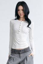 Soft Focus Henley Top