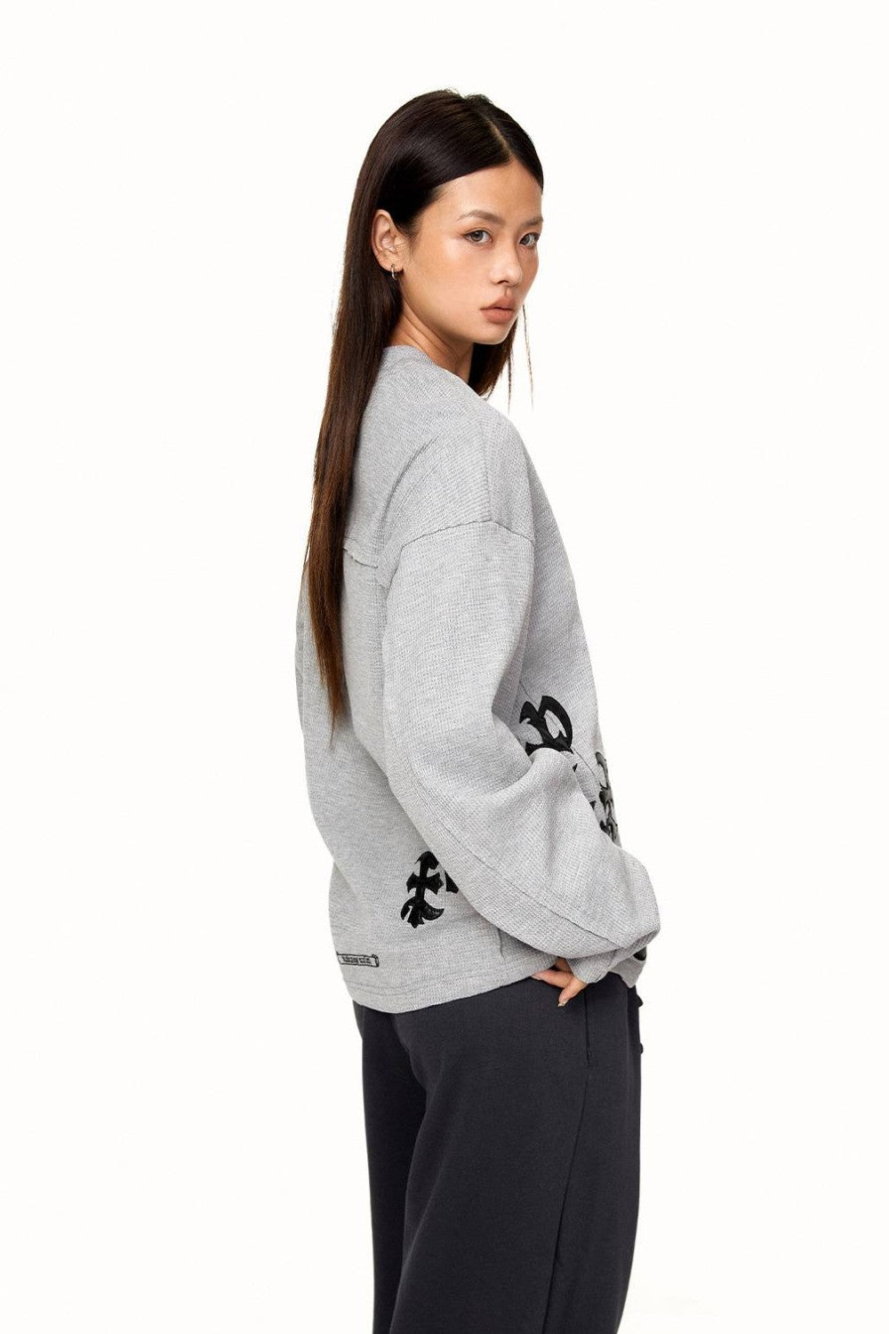 Letter Patch Henley Longsleeve
