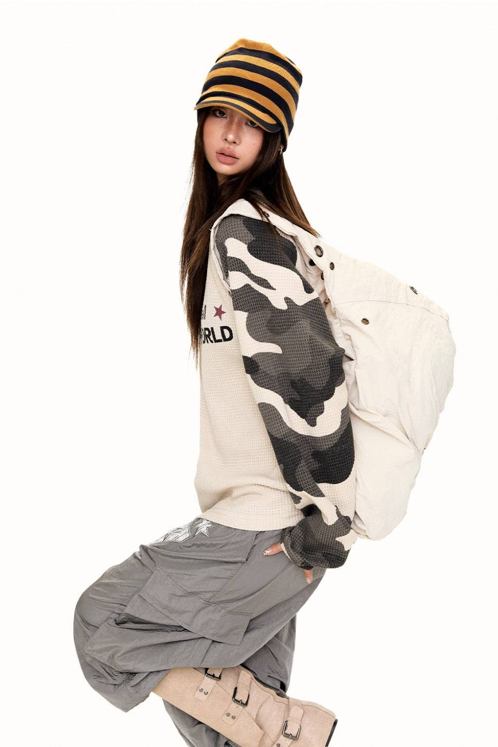 Camo Raglan Longsleeve Shirt