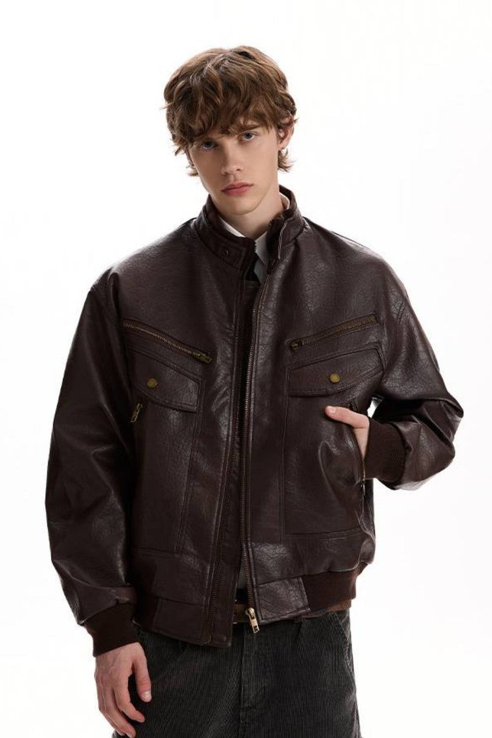 Vintage Moto Leather Jacket