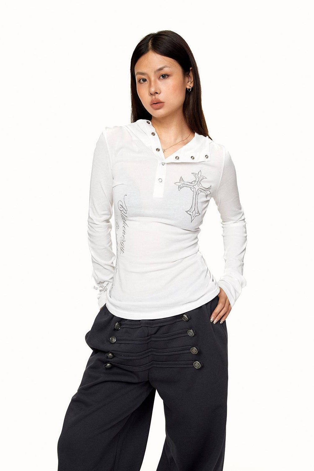 Kendall Gothic Cross Longsleeve