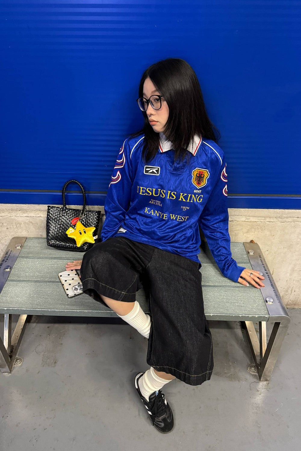 Royal Blue Kanye Longsleeve