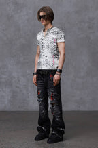 Silver Letter Tiger Henley