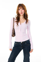 Everyday Darling Button Top