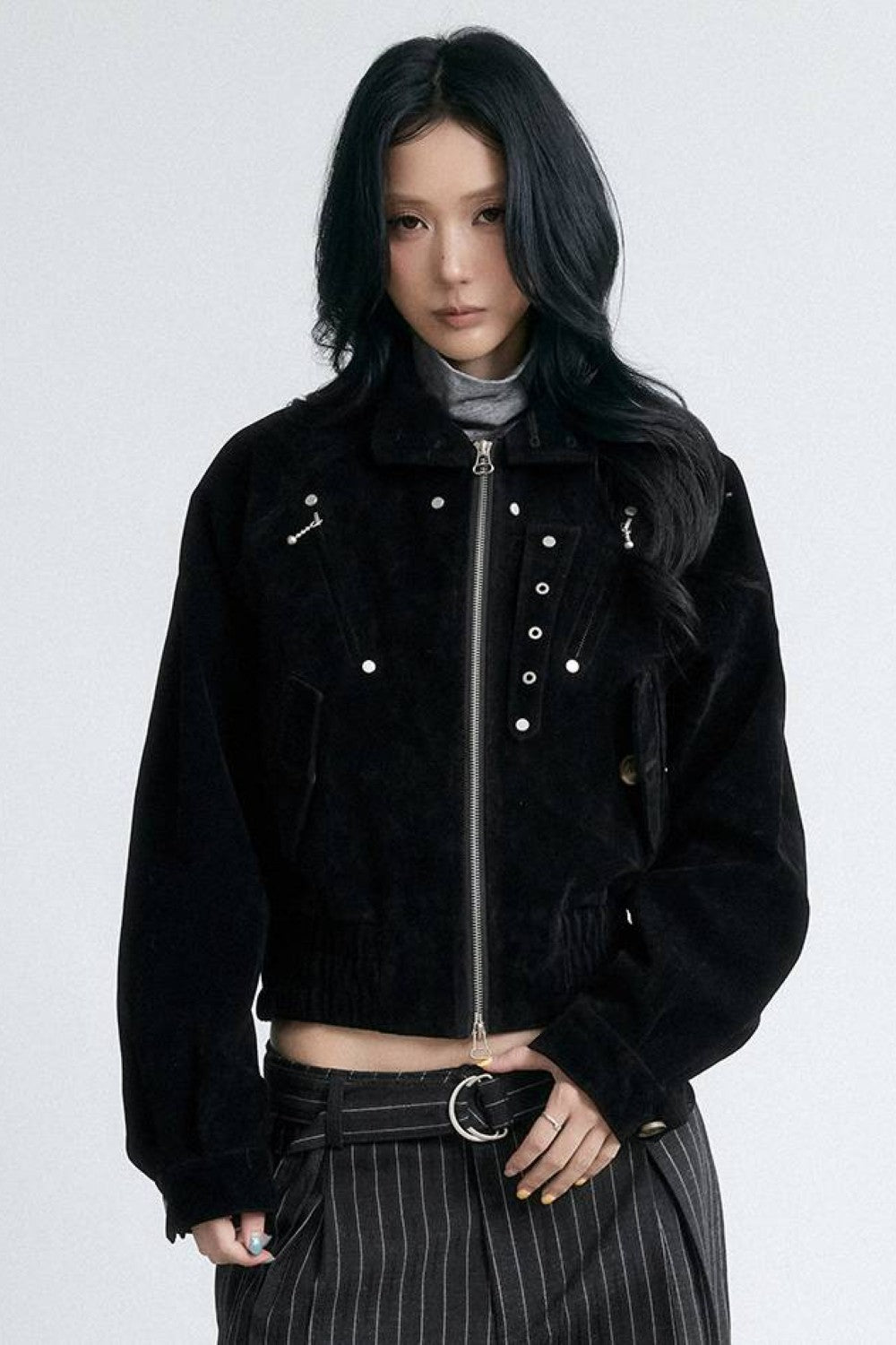 Studded Horizon Cropped Jacket