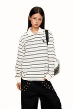 Aubrey Embroidered Polo Longsleeve