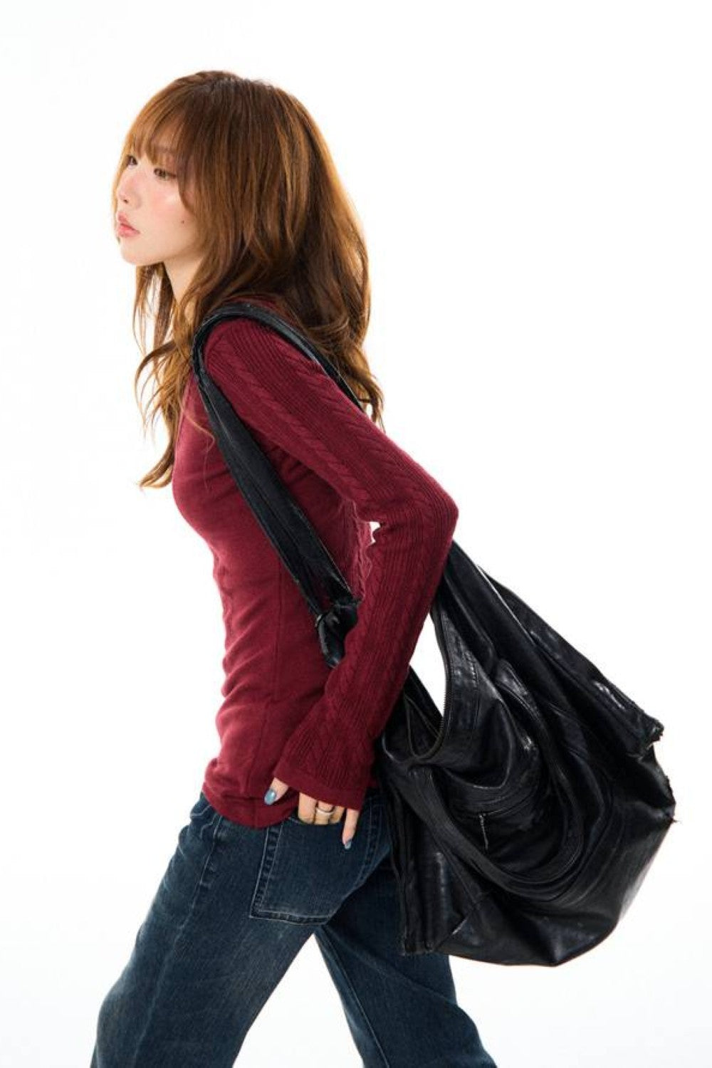 Amethyst Cable Knit Top