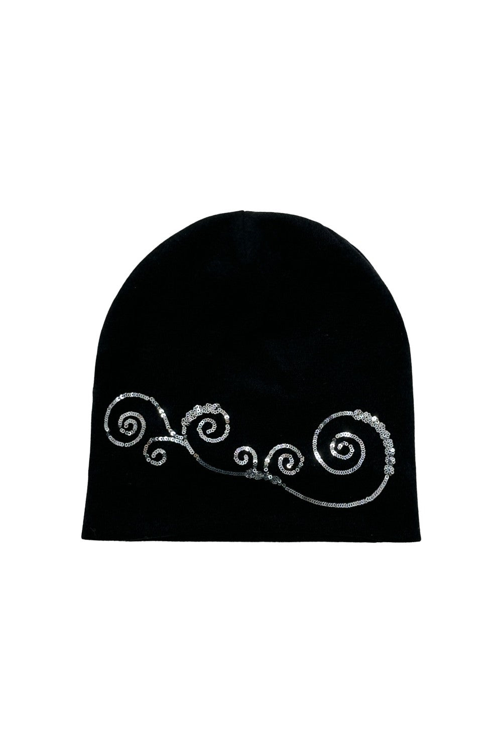 Sequin Swirl Knit Beanie