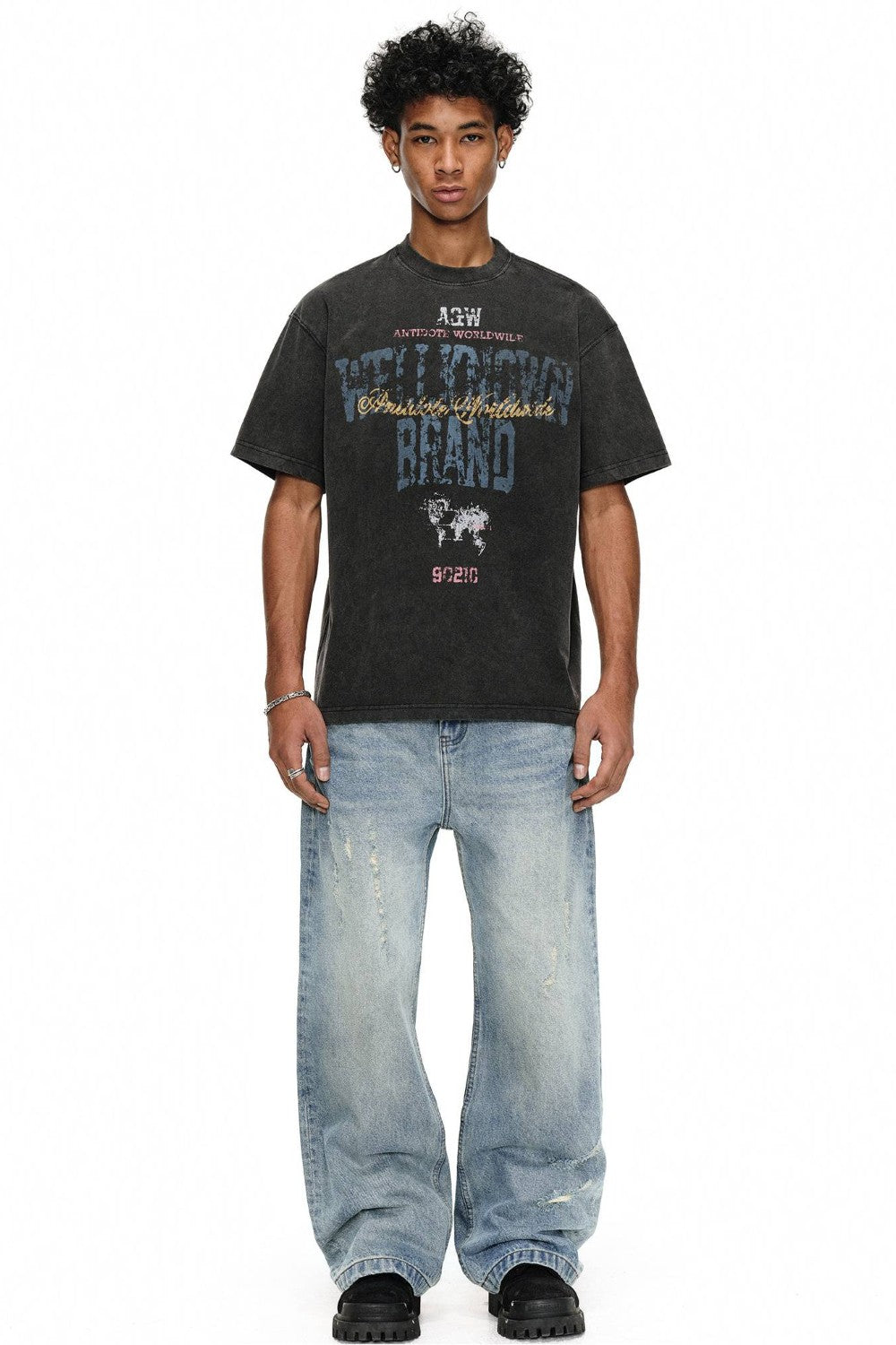 Axel Ripped Washed Jeans