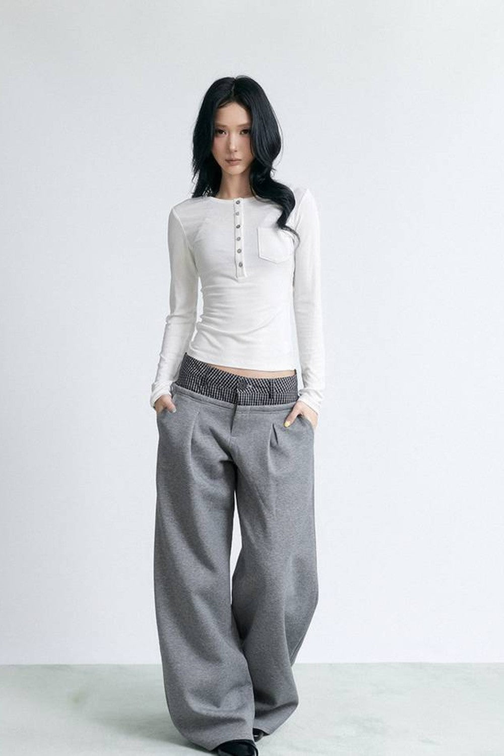 Soft Focus Henley Top