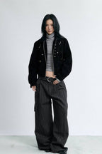 Studded Horizon Cropped Jacket