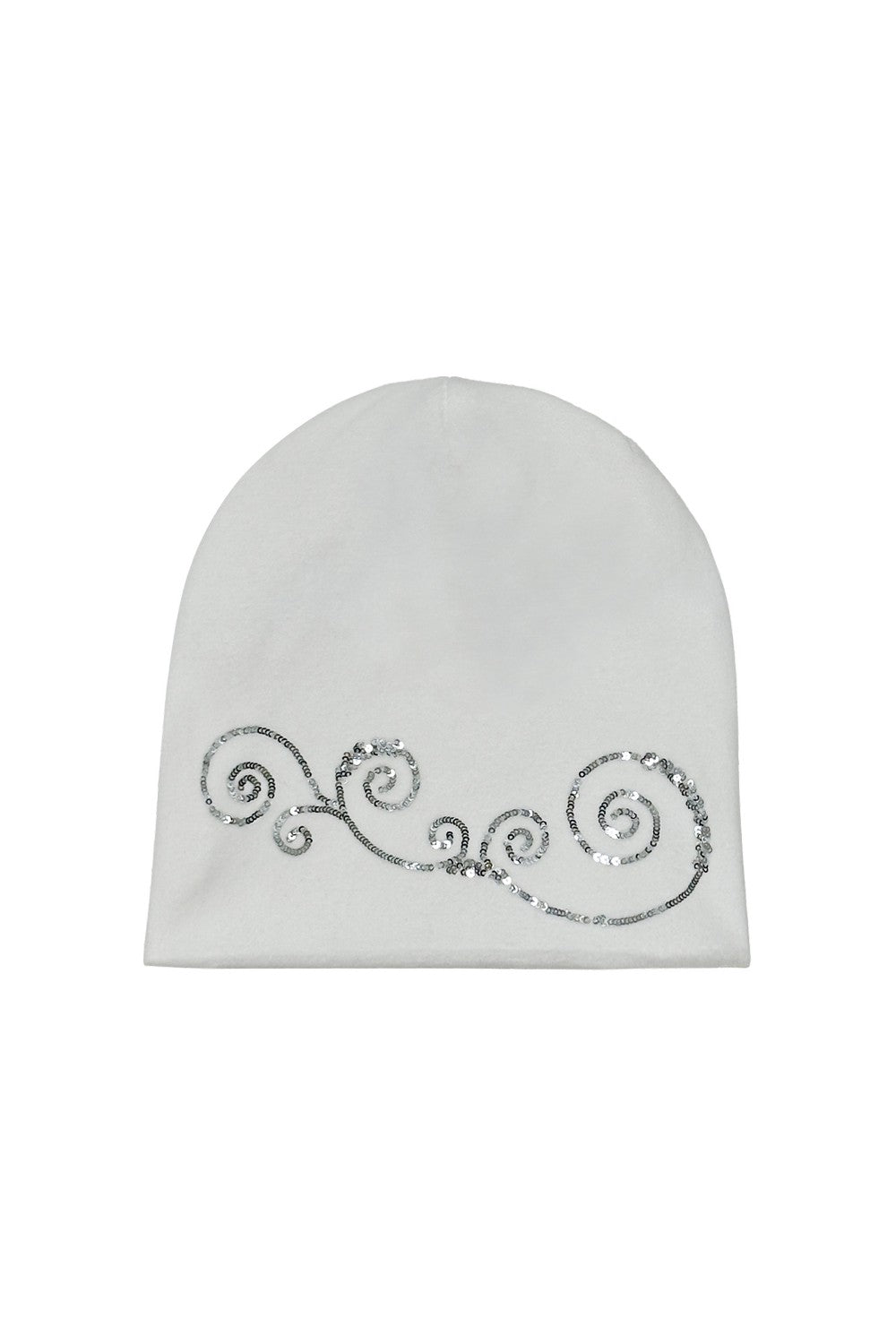 Sequin Swirl Knit Beanie