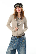 Layered Leopard Studded Jacket